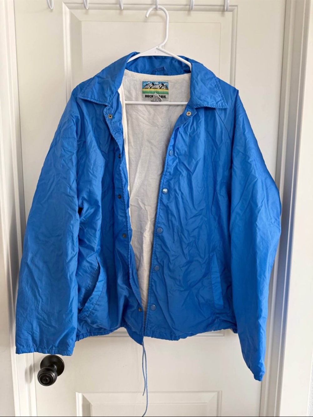 Blue Windbreaker Jacket for Men